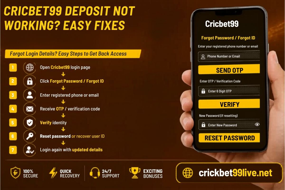 Cricbet99 Deposit Not Working