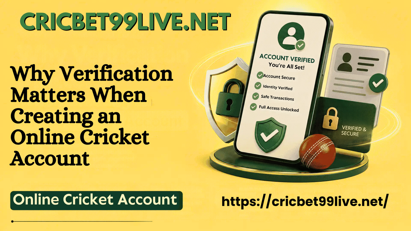 Why Verification Matters When Creating an Online Cricket Account