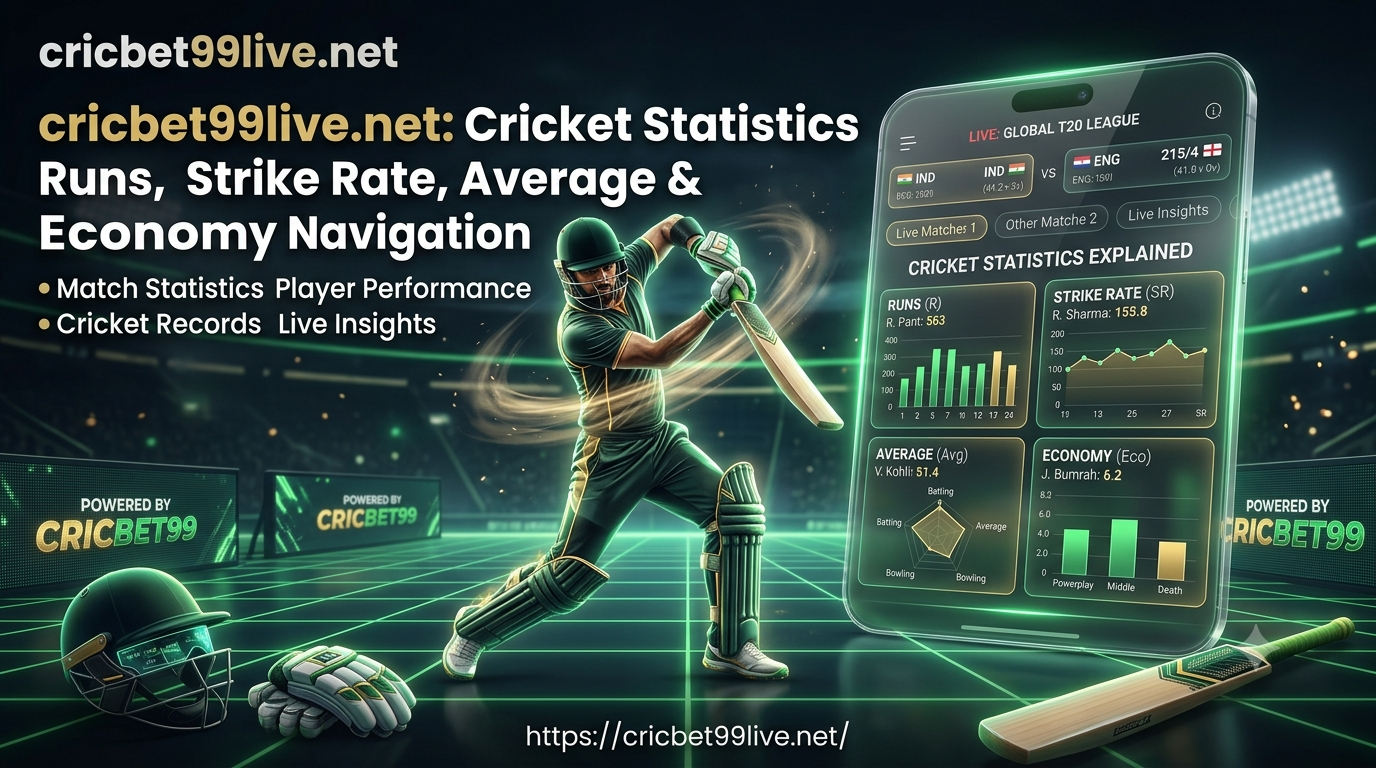 Cricket Statistics Explained Runs, Strike Rate, Average & Economy